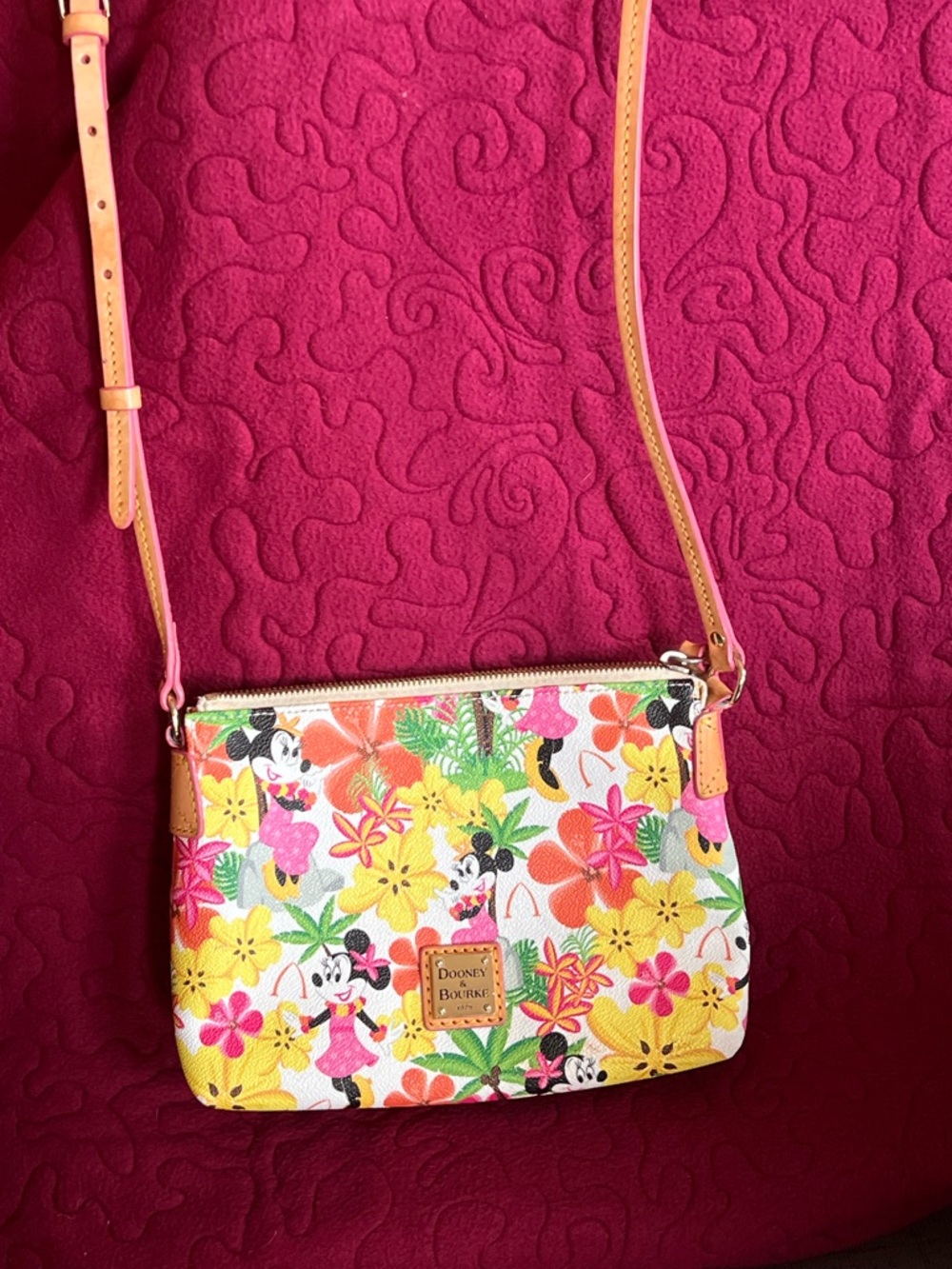 Dooney & Bourke Aulani Minnie in Paradise Crossbody  Disney Hawaii Exclusive